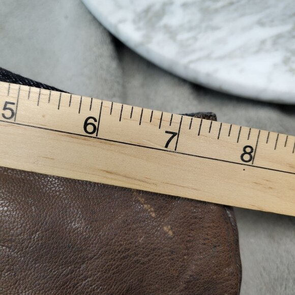 Calvin Klein Boots Womens Size 8.5 Brown Leather Makayla Slouchy Knee Boots - Picture 5 of 12